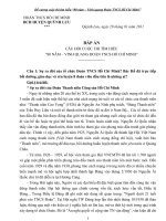 Đề cương cuộc thi 