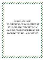 SKKN Tổ chức củng cố bài học theo sơ đồ và các hình thức luyện tập sáng tạo cho học sinh trong giờ học phần Văn bản – môn Ngữ Văn ở THCS