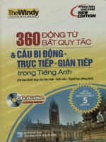 360 động từ bất quy tắc & câu bị động - trực tiếp - gián tiếp trong tiếng Anh - Tài liệu thiết thực cho Học sinh - Sinh viên - Người học tiếng Anh