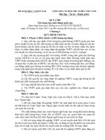 QUY CHẾ THI THPT của bộ 2015