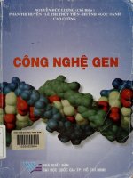 Giáo trình Công nghệ gen