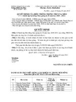 QD thành lập Hội đồng thao giảng HKII - 2011