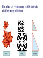 Tiết 42 (Khái niệm tam giac đồng dạng)