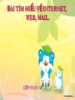 BÀI TÌM HIỂU VỀ INTERNET, WEB, MAIL