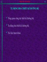 Bài giảng tự động hóa thiết kế cầu đường tự động hóa thiết kế đường bộ