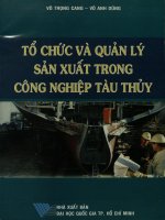 Tổ chức và quản lý sản xuất trong công nghiệp tàu thủy