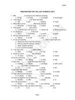 ÔN KIỂM TRA LẦN 3