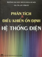 Phân tích và điều khiển ổn định hệ thống điện. Sách được dùng làm giáo trình cho các trường đại học kỹ thuật