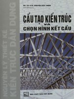 Cấu tạo kiến trúc và chọn hình kết cấu