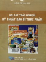 Bài tập trắc nghiệm Kỹ thuật bao bì thực phẩm