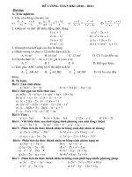 đề cuong toán 8 HK I