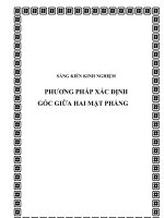 SKKN Phương pháp xác định góc giữa hai mặt phẳng
