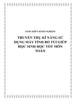 SKKN Truyền thụ kĩ năng sử dụng máy tính bỏ túi giúp học sinh học tốt môn Toán