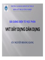 BÀI GIẢNG điện tử học PHẦN VKT xây DỰNG dân DỤNG