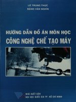 Hướng dẫn đồ án môn học Công nghệ chế tạo máy