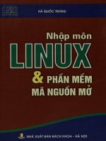 Nhập môn Linux và phần mềm mã nguồn mở