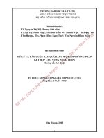Xử lý và bảo quản rau quả bằng một số phương pháp kết hợp cho vùng nông thôn - Hướng dẫn kỹ thuật