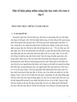 SKKN Một số biện pháp nhằm nâng bậc học sinh yếu Toán ở lớp 5