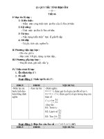 Giáo án quy tắc tính đạo hàm