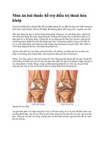 Hỡ trợ điều trị thoái hóa khớp