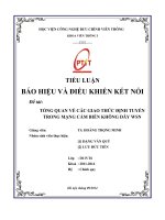 tổng quan về các giao thức định tuyến trong mạng không day wsn