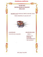 Đánh giá trong giáo dục toán tích vô hướng của hai véc tơ