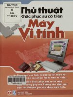 Thủ thuật khắc phục sự cố trên máy vi tính