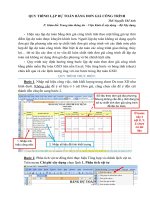 QUY TRÌNH LẬP DỰ TOÁN BẰNG ĐƠN GIÁ CÔNG TRÌNH