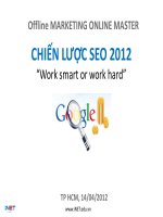 Bài Giảng Marketing: Chiến Lược Seo 2012
