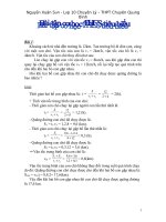 Bài tập cơ học THCS tiêu biểu