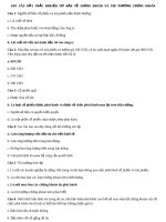 Đáp án câu hỏi trắc nghiệm chứng khoán