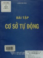 Bài tập Cơ sở tự động