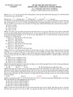 De hoc sinh gioi Mon Sinh cap truong Nghia Hung A nam 10-11