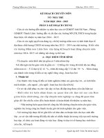 kế hoạch chuyên môn tổ nhà trẻ trương mầm non liêm sơn