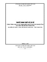 Thuyết minh TKCS NHÀ LƯU XÁ THANH NIÊN, NHÀ Ở CHO CÁC BÀ MẸ VỀ HƯU