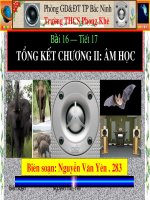 Tổng kết chương 2 Vật lý 7