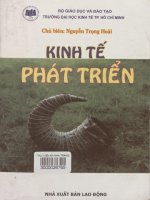 Giáo trình Kinh tế phát triển