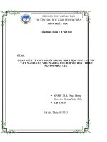 Quan điểm về con người trong triết học Mác – Lê nin và ý nghĩa của việc nghiên cứu đối với phát triển nguồn nhân lực