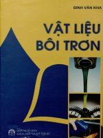 Giáo trình Vật liệu bôi trơn