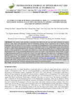 IN VITRO CULTURE OF PETIOLE LONGITUDINAL THIN CELL LAYER EXPLANTS OF VIETNAMESE GINSENG