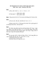 Đề khảo sát chất lượng HSG TOÁN lớp 5 GHKII