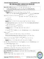 Chuyên đề ôn thi đại học phần khảo sát hàm số