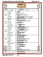 GIÁO ÁN TUẦN 1 Năm học: 2010