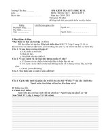 Đề Kiểm tra Giữa kỳ II_ Tiếng Việt lớp 3