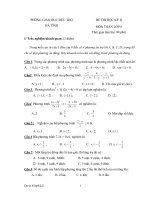 Đề thi toán 9 HKII tỉnh Hà Tây 2