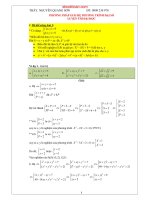 PHƯƠNG PHÁP GIẢI HỆ PHƯƠNG TRÌNH ĐẠI SỐ LUYỆN THI ĐẠI HỌC