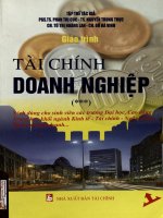 Giáo trình Tài chính doanh nghiệp. Tập 3