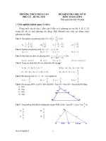 Đề thi toán 9 HKII tỉnh Hưng Yên