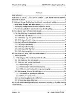 Hoàn thiện xây dựng chiến lược sản xuất kinh doanh tại công ty cổ phần xi măng Tuyên  Quang