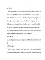 Tiểu Luận những ưu, nhược điểm của hình thức quảng cáo sản phẩm dịch vụ tại các hội chợ triển lãm quốc tế